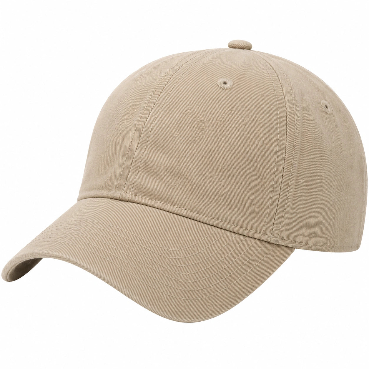 Beige Unisex Baseballkappe, Verstellbar