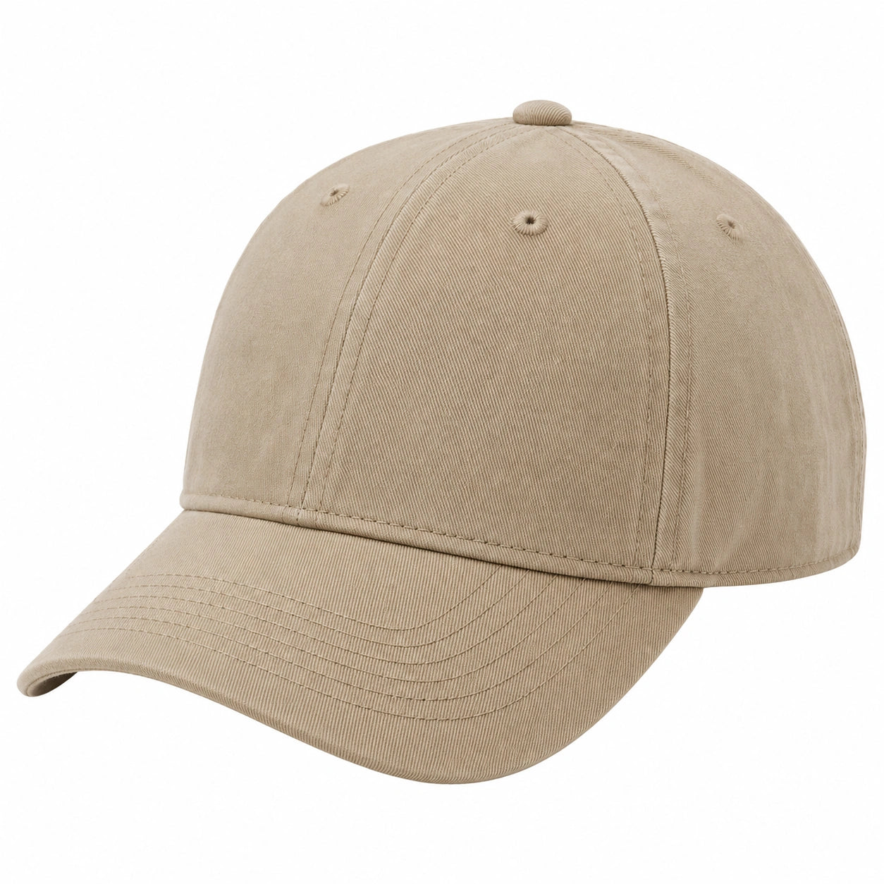 Unisex Basecap Beige mit Verstellbarem Riemen