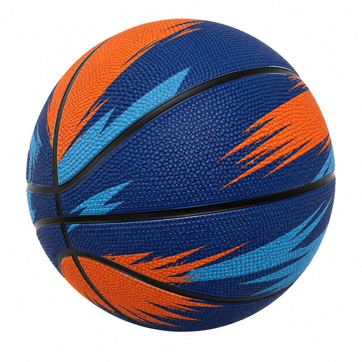 Basketball für Außen- und Innenbereich in Blau und Orange