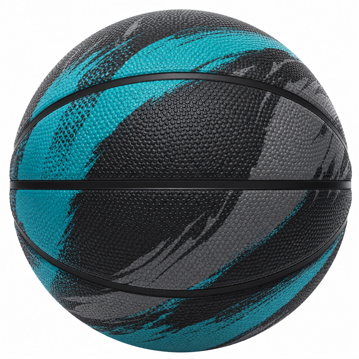 Basketball für Outdoor und Indoor Schwarz/Türkis