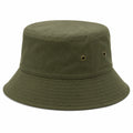 Unisex Fischerhut Breite Krempe Olivgrün