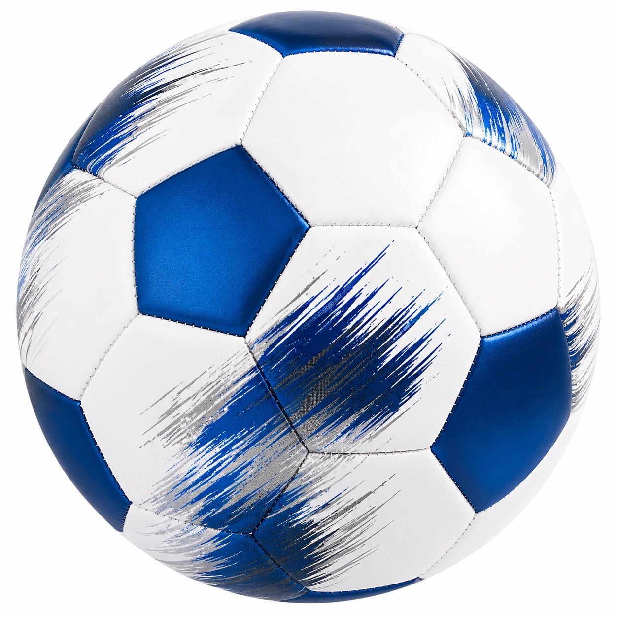 Fußball in Weiß und Blau Größe 5