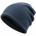 Unisex Wintermütze mit Fleecefutter Dunkelblau