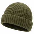 Unisex Strickmütze Olivgrün