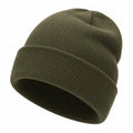 Unisex Strickmütze Olivgrün für kaltes Wetter