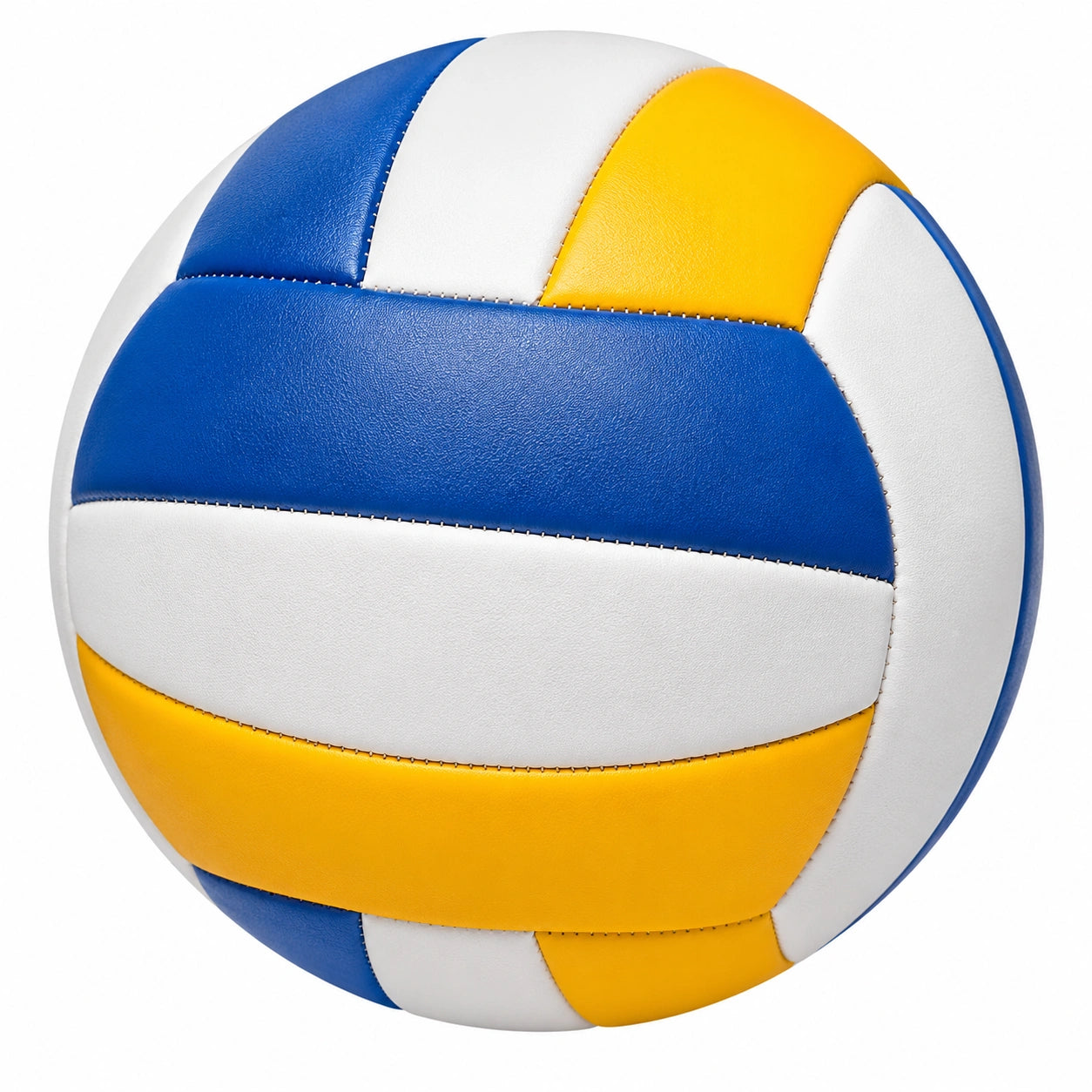 Hochwertiger Volleyball Blau/Weiß/Gelb für Indoor und Outdoor